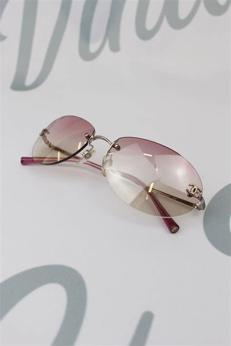 chanel pink flower sunglasses|chanel pink sunglasses vintage.